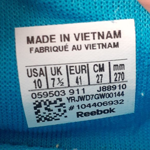 WOMEN'S REEBOK CL RACER RELAY SIZE 10 Blue - Picture 8 of 8